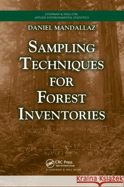 Sampling Techniques for Forest Inventories Daniel Mandallaz 9780367388430 CRC Press