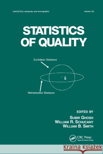 Statistics of Quality Subir Ghosh William R. Schucany William B. Smith 9780367401207 CRC Press