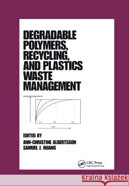 Degradable Polymers, Recycling, and Plastics Waste Management Albertsson 9780367401665