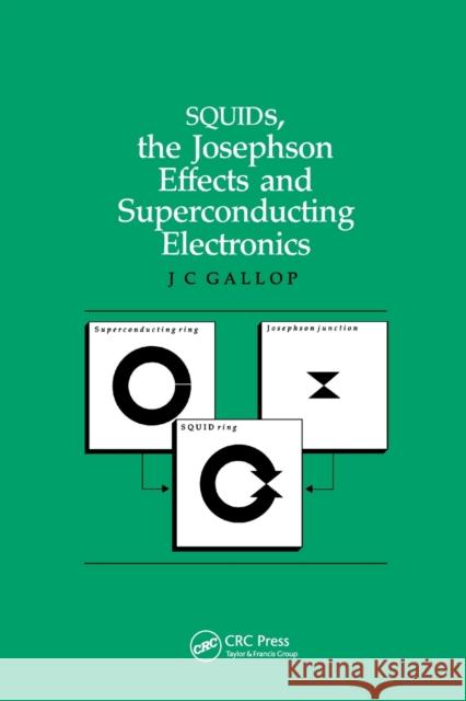 Squids, the Josephson Effects and Superconducting Electronics J. C. Gallop 9780367403010