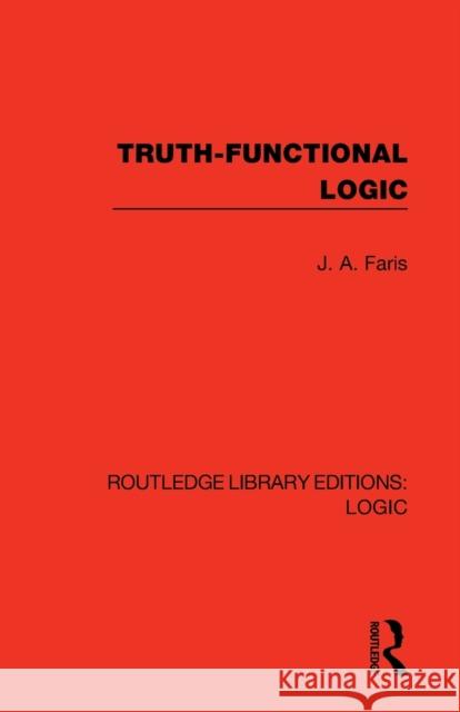 Truth-Functional Logic J. A. Faris 9780367426125 Routledge