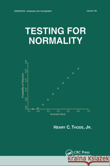 Testing for Normality Thode, Henry C. 9780367447106