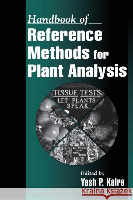 Handbook of Reference Methods for Plant Analysis Yash Kalra   9780367448004 