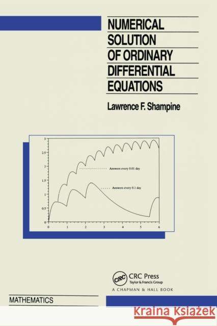 Numerical Solution of Ordinary Differential Equations L. F. Shampine 9780367449568