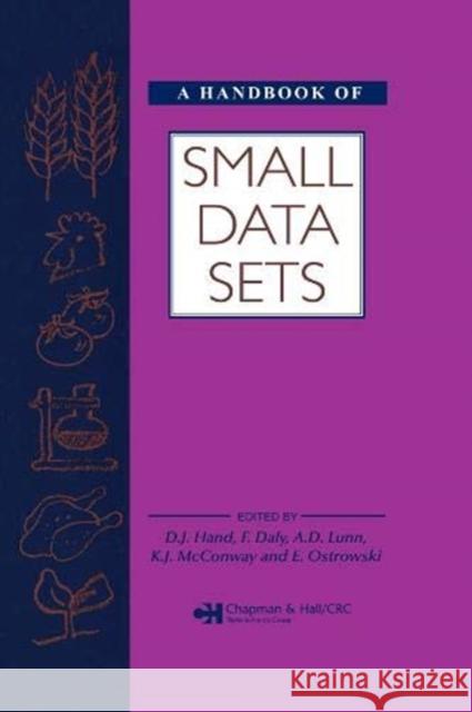 Handbook of Small Data Sets David J. Hand Fergus Daly K. McConway 9780367449667 CRC Press