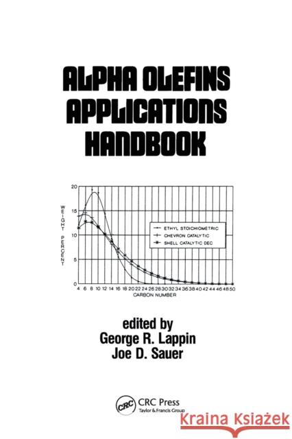 Alpha Olefins Applications Handbook George R. Lappin   9780367451110 CRC Press