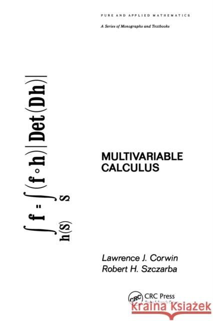 Multivariable Calculus L. Corwin   9780367451974 