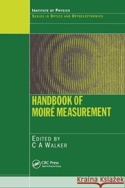 Handbook of Moire Measurement  9780367454425 Taylor and Francis