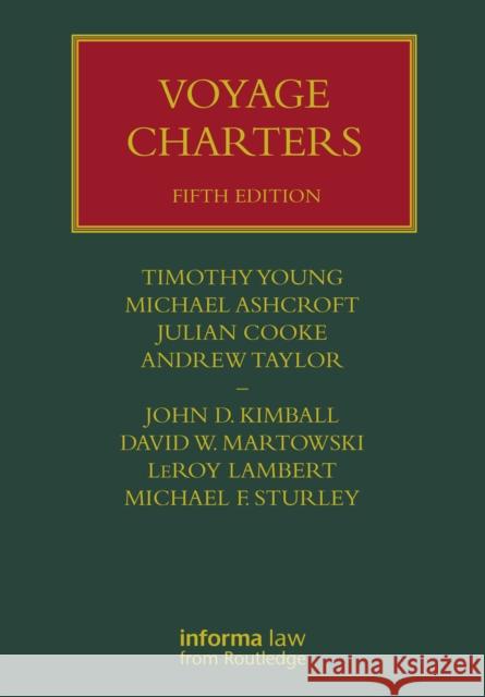 Voyage Charters Julian Cooke Tim Young Michael Ashcroft 9780367494889