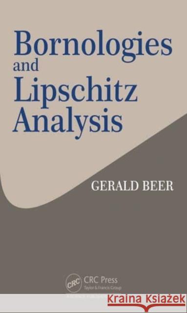 Bornologies and Lipschitz Analysis Gerald Beer 9780367498214 CRC Press