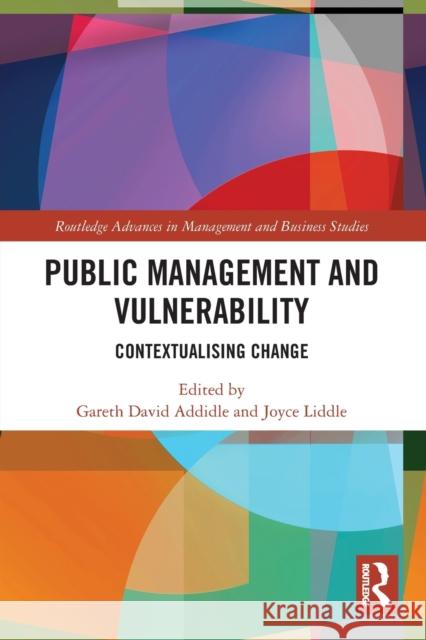 Public Management and Vulnerability: Contextualising Change  9780367537081 Routledge