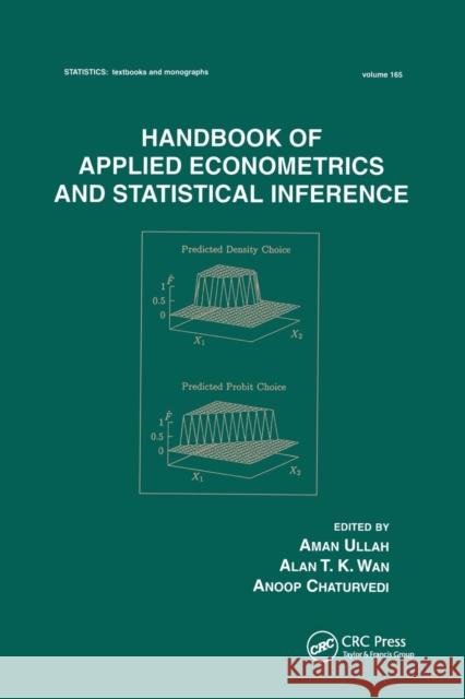 Handbook of Applied Econometrics and Statistical Inference Aman Ullah 9780367578671 CRC Press
