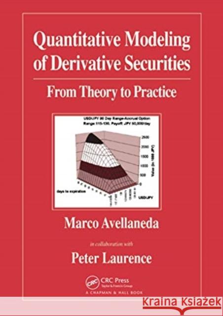 Quantitative Modeling of Derivative Securities: From Theory to Practice Marco Avellaneda Peter Laurence 9780367579142 CRC Press