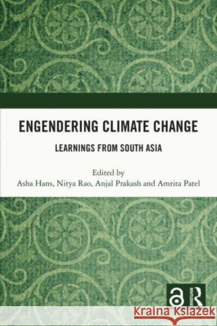 Engendering Climate Change  9780367695866 Taylor & Francis Ltd