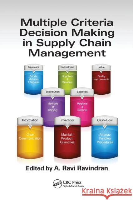 Multiple Criteria Decision Making in Supply Chain Management A. Ravi Ravindran 9780367782948