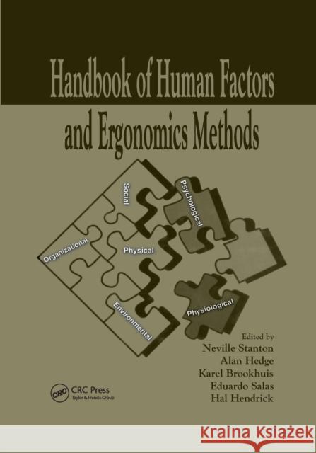 Handbook of Human Factors and Ergonomics Methods Neville Anthony Stanton Alan Hedge Karel Brookhuis 9780367864521 CRC Press