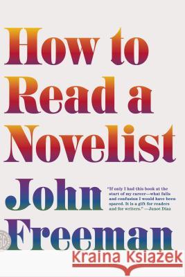 How to Read a Novelist John Freeman 9780374173265