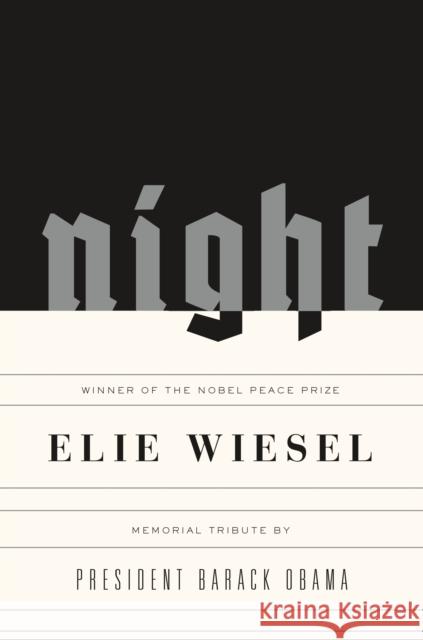 Night: Memorial Edition Wiesel, Elie 9780374221997 Hill & Wang