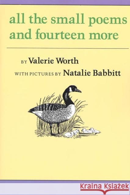 All the Small Poems and Fourteen More Valerie Worth Natalie Babbitt 9780374403454 Sunburst Books