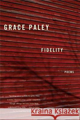 Fidelity Grace Paley 9780374531713 Farrar Straus Giroux