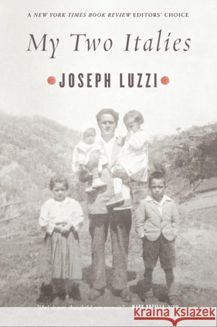 My Two Italies: A Personal and Cultural History Joseph Luzzi 9780374535391 Farrar Straus Giroux