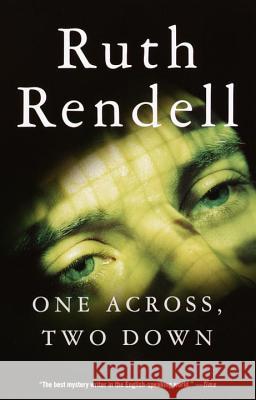 One Across, Two Down Ruth Rendell 9780375704949 Vintage Books USA
