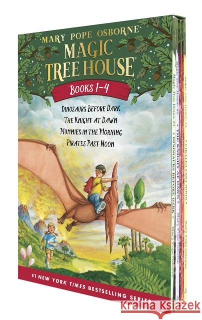Magic Tree House Books 1-4 Boxed Set, 4 Teile : Dinosaurs Before Dark. The Knight At Dawn. Mummies In The Morning. Pirates Past Noon Mary Pope Osborne Salvatore Murdocca 9780375813658 Random House Children's Books