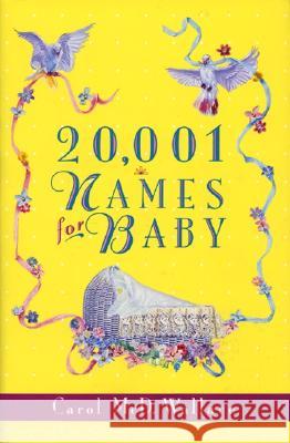 20,001 Names for Baby Carol MCD Wallace 9780380780471 HarperCollins Publishers