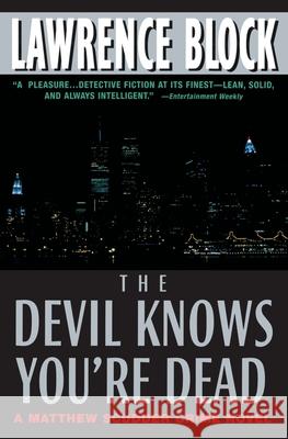 The Devil Knows You're Dead Lawrence Block 9780380807598 Dark Alley