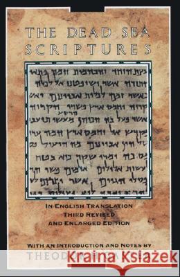 The Dead Sea Scriptures Theodor Gaster Theodore Gastor 9780385088596 Anchor Books