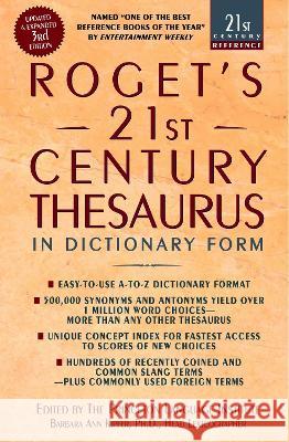 Roget's 21st Century Thesaurus: In Dictionary Form Barbara Ann Kipfer The Princeton Language Institute         Philip Lief Group 9780385338950 Delta
