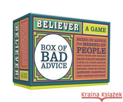 The Believer Box of Bad Advice: A Game  9780385344999 Potter Style