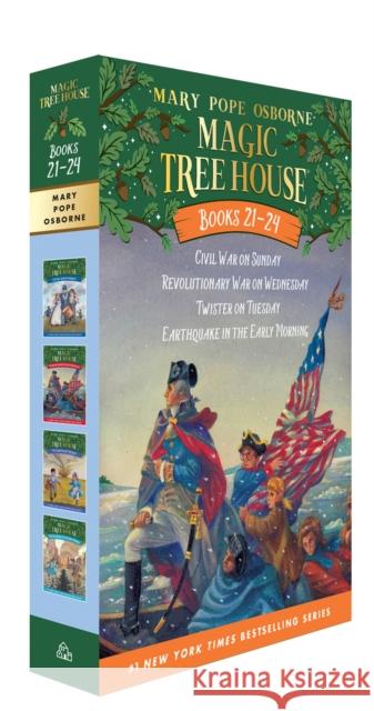 Magic Tree House Books 21-24 Boxed Set: American History Quartet Osborne, Mary Pope 9780385389570 Random House Books for Young Readers