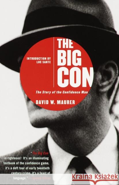 The Big Con: The Story of the Confidence Man David W. Maurer Luc Sante Luc Sante 9780385495387 Random House USA Inc