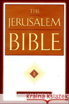 Jerusalem Bible-Jr Alexander Jones 9780385499187 