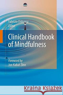 Clinical Handbook of Mindfulness  9780387095929 SPRINGER-VERLAG NEW YORK INC.