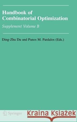 Handbook of Combinatorial Optimization: Supplement Volume B Du, Ding-Zhu 9780387238296 Springer