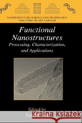 Functional Nanostructures: Processing, Characterization, and Applications Seal, Sudipta 9780387354637 Springer