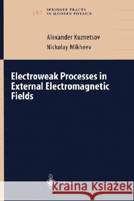 Electroweak Processes in External Electromagnetic Fields Alex V. Kuznetsov A. Kuznetsov N. Mikheev 9780387400747 Springer