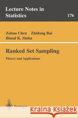 Ranked Set Sampling: Theory and Applications Chen, Zehua 9780387402635 Springer