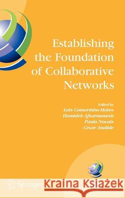 Establishing the Foundation of Collaborative Networks: Ifip Tc 5 Working Group 5.5 Eighth Ifip Working Conference on Virtual Enterprises September 10- Camarinha-Matos, Luis 9780387737973
