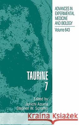 Taurine 7 Junichi Azuma 9780387756806