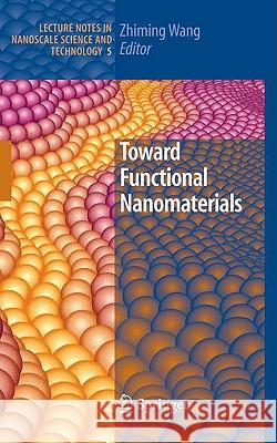 Toward Functional Nanomaterials Zhiming M. Wang 9780387777160 Springer