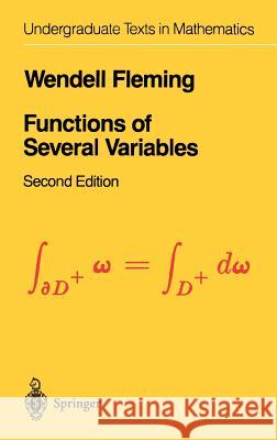 Functions of Several Variables Wendell Fleming 9780387902067