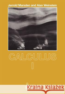 Calculus I J. Marsden Jerrold E. Marsden Alan Weinstein 9780387909745 Springer