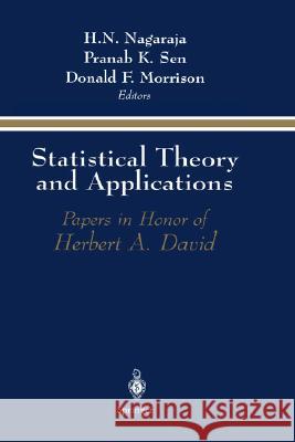 Statistical Theory and Applications Nagaraja, H. N. 9780387945910 Springer