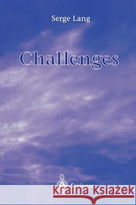 Challenges S. Lang Serge Lang 9780387948614 Springer