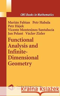 Functional Analysis and Infinite-Dimensional Geometry Marian J. Fabian Petr Hajek Jan Pelant 9780387952192 Springer