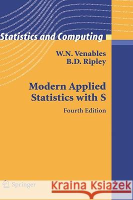 Modern Applied Statistics with S W N Venables 9780387954578 0