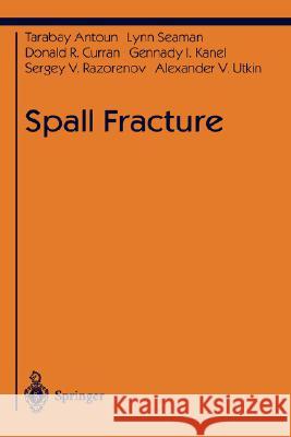 Spall Fracture Tarabay Antoun Lynn Seaman Donald R. Curran 9780387955001 Springer